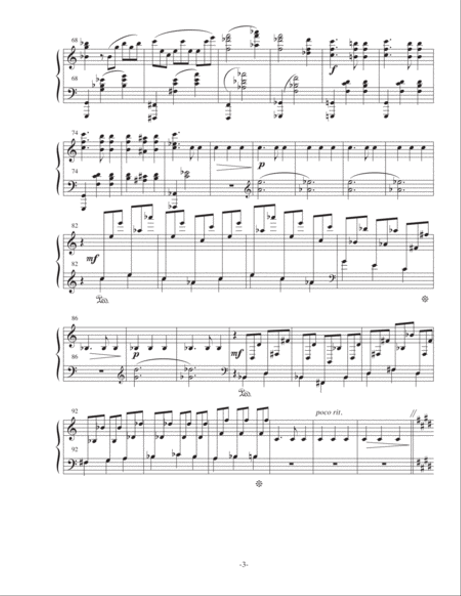 Waltz on the Name of Cecile Chaminade Piano Solo scores gallery preview page 3
