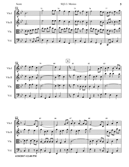 String Quartet 2 Opus 15 No 3 Mexico image number null