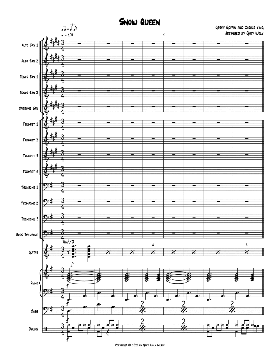 Snow Queen Jazz Ensemble scores gallery preview page 1