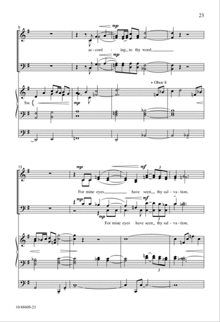 Magnificat and Nunc Dimittis (
