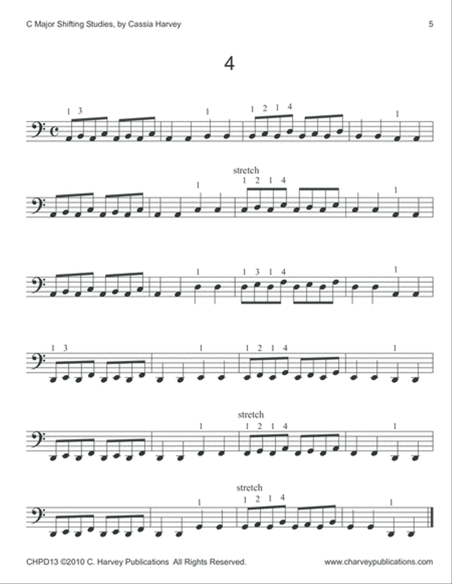 C Major Shifting for the Cello Cello Solo scores gallery preview page 6