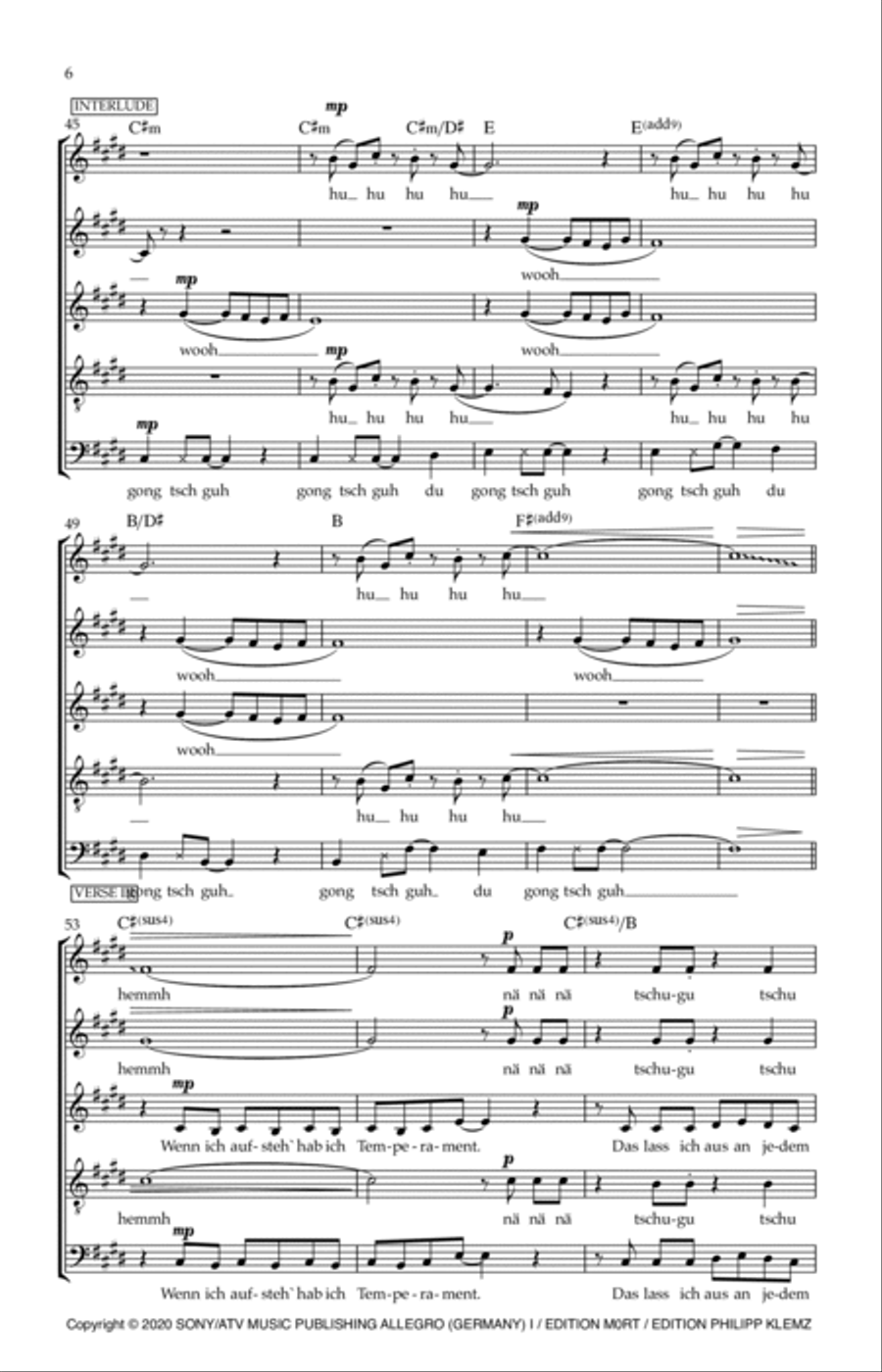 Liegen Ist Frieden A Cappella scores gallery preview page 6