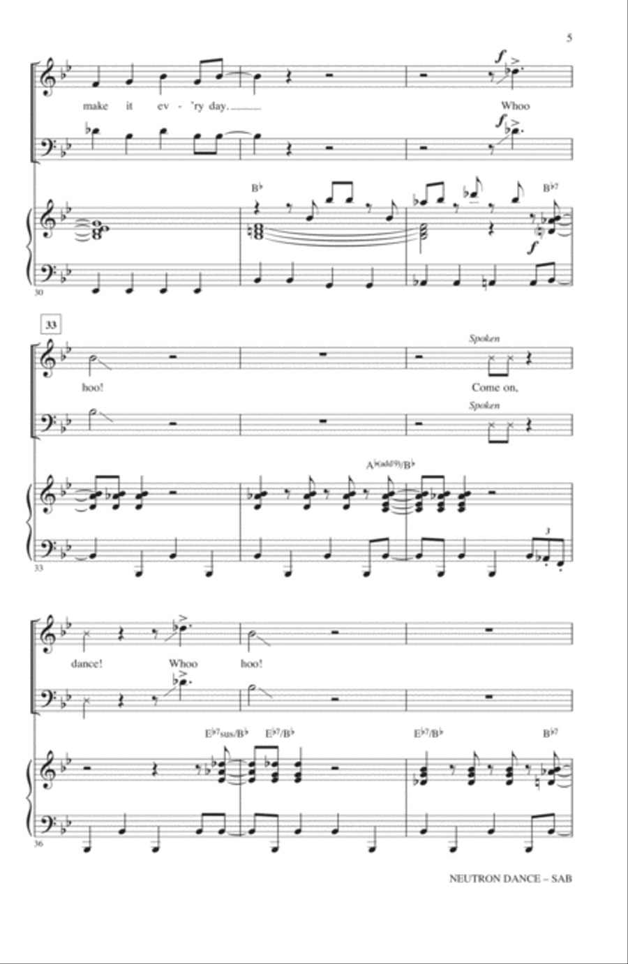 Neutron Dance 3-Part scores gallery preview page 4