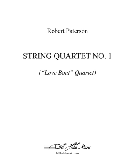 String Quartet No. 1 (score and parts)