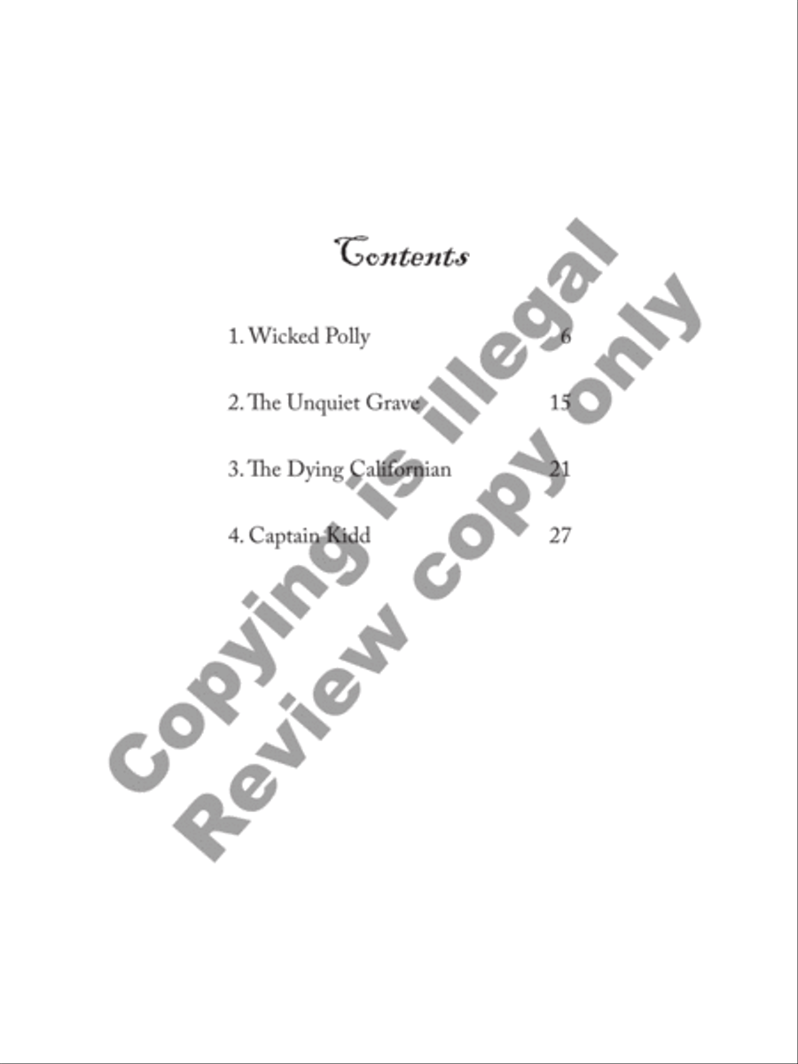 American Death Ballads (Piano/Vocal Score) High Voice scores gallery preview page 6