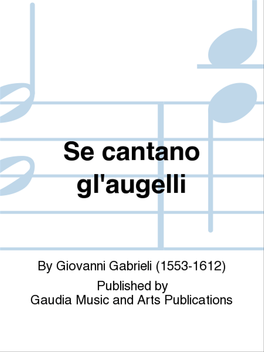 Se cantano gl'augelli Choir scores gallery preview page 1