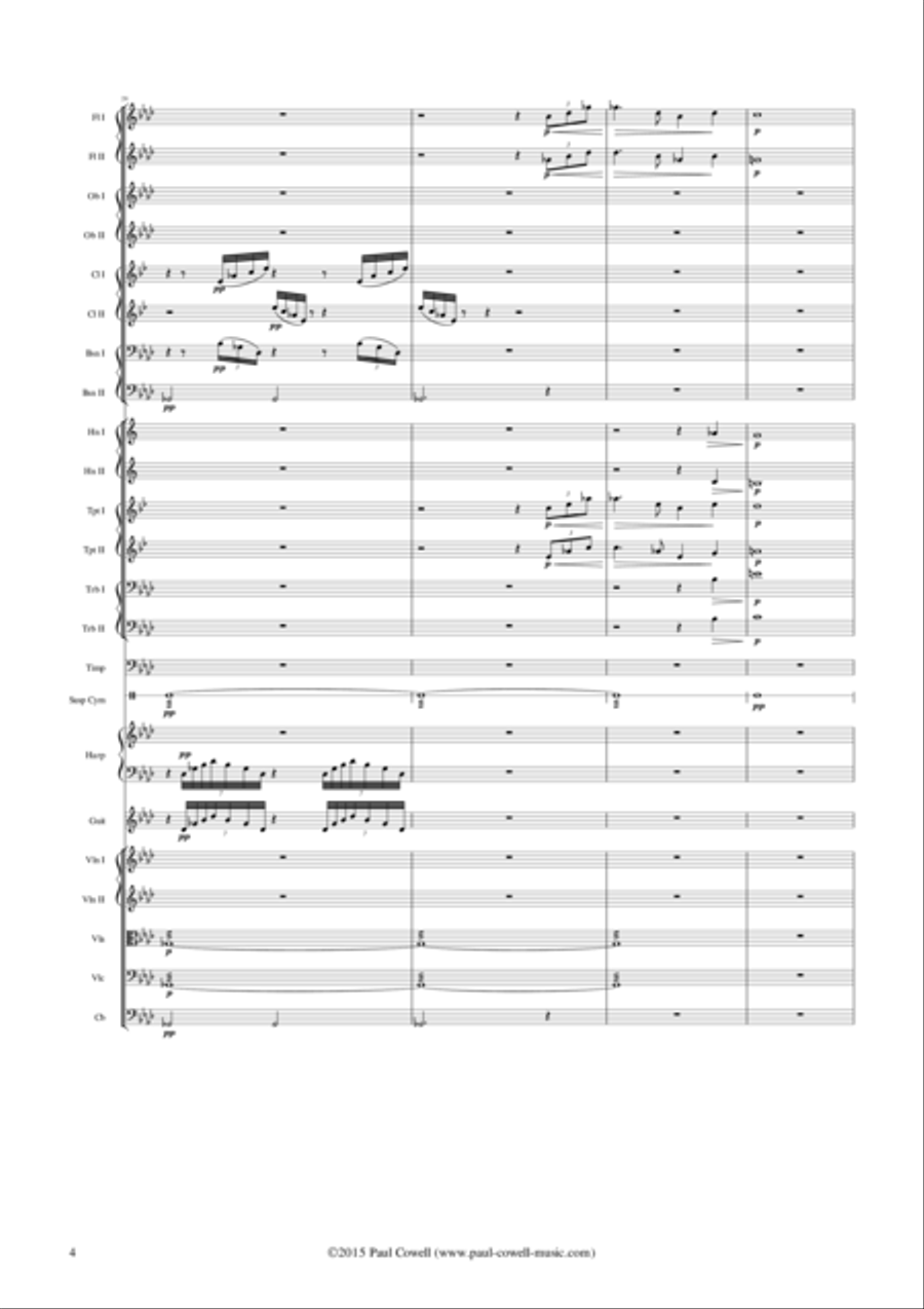 GRIEG Vektersang (Watcher's Song) arranged for small orchestra Chamber Orchestra scores gallery preview page 5