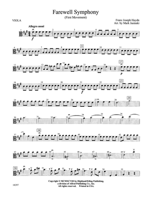 Farewell Symphony, 1st Movement: Viola