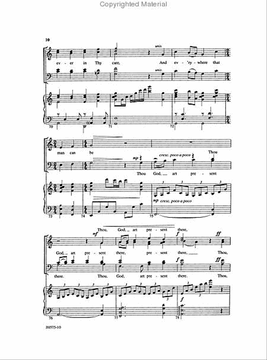 I Sing the Mighty Power of God 4-Part scores gallery preview page 3