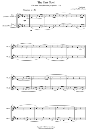 The First Noel (for oboe duet, suitable for grades 1-5)