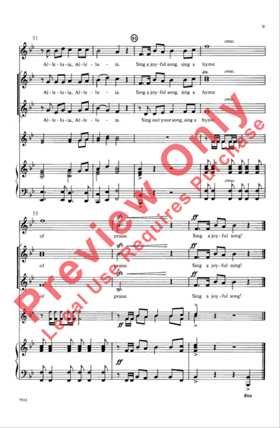 Sing a Joyful Song 2-Part scores gallery preview page 8