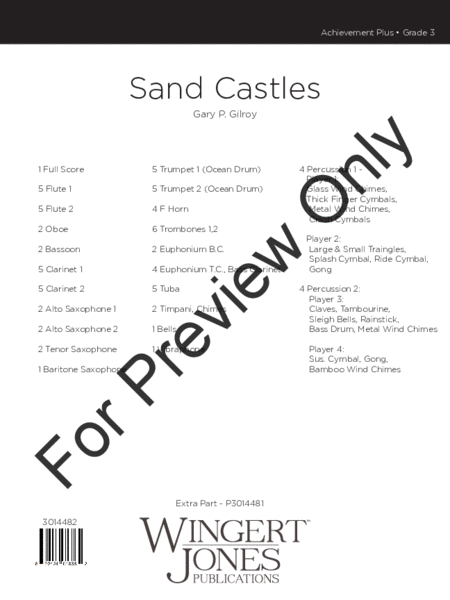 Sand Castles - Full Score