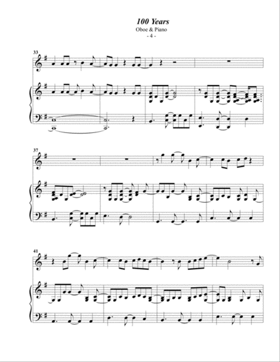 100 Years Piano scores gallery preview page 4
