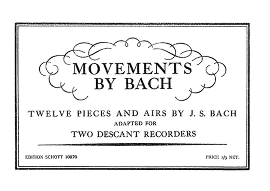 Movements by Bach