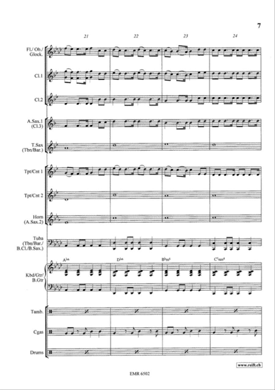 I Will Survive Concert Band scores gallery preview page 7