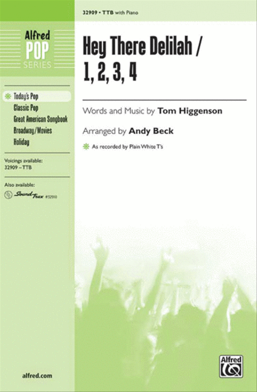 Hey There Delilah / 1, 2, 3, 4 Men's Choir scores gallery preview page 1