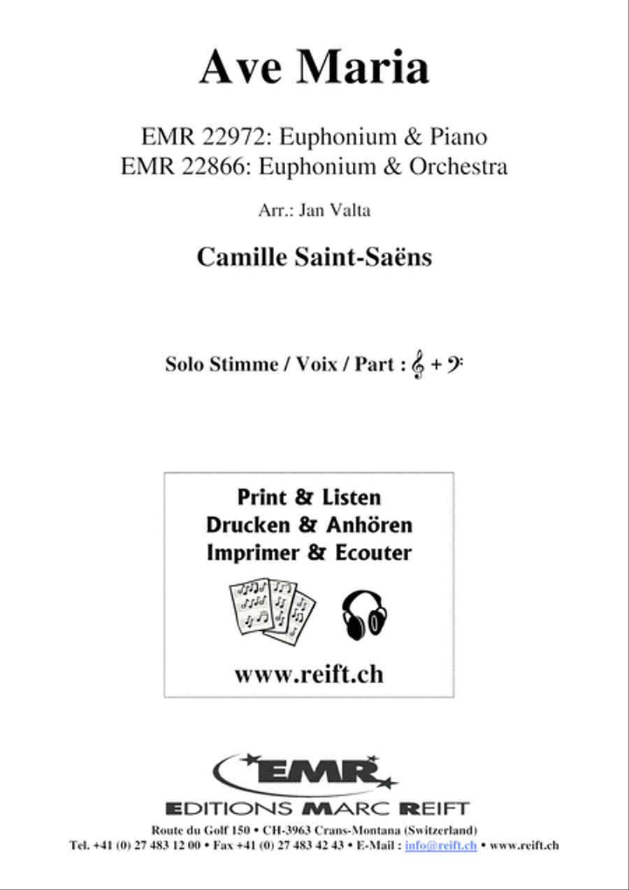Ave Maria Euphonium scores gallery preview page 2