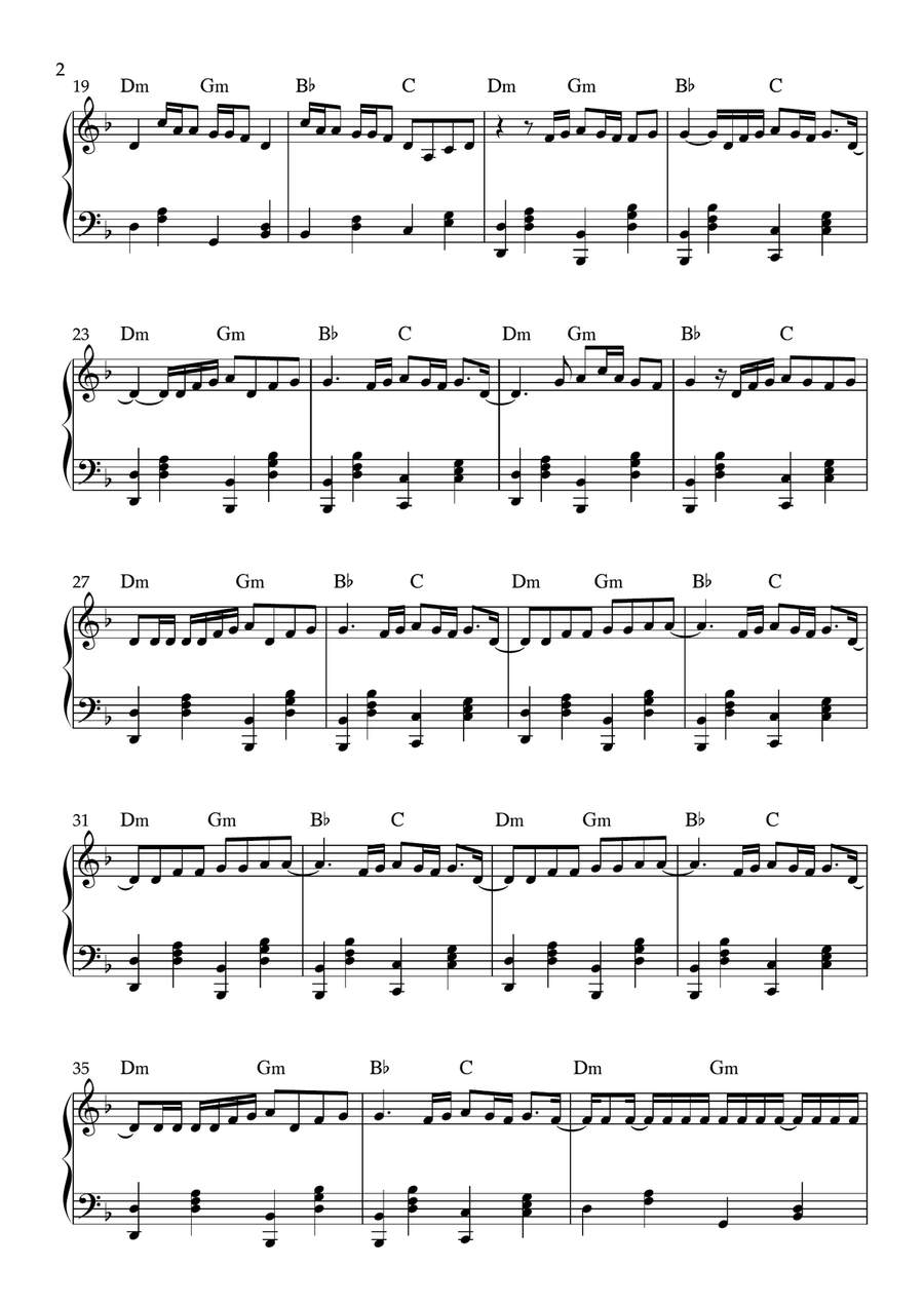 Shape Of You Easy Piano scores gallery preview page 2