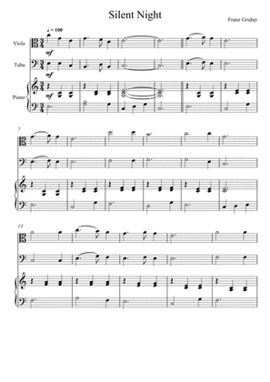 Franz Gruber - Silent Night (Viola and Tuba Duet)