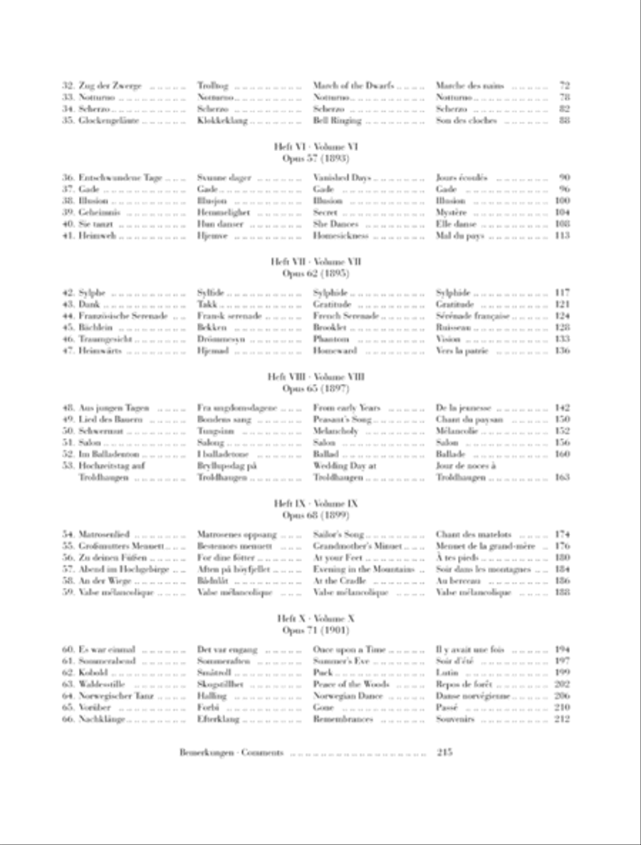 Complete Lyric Pieces Piano Solo scores gallery preview page 3
