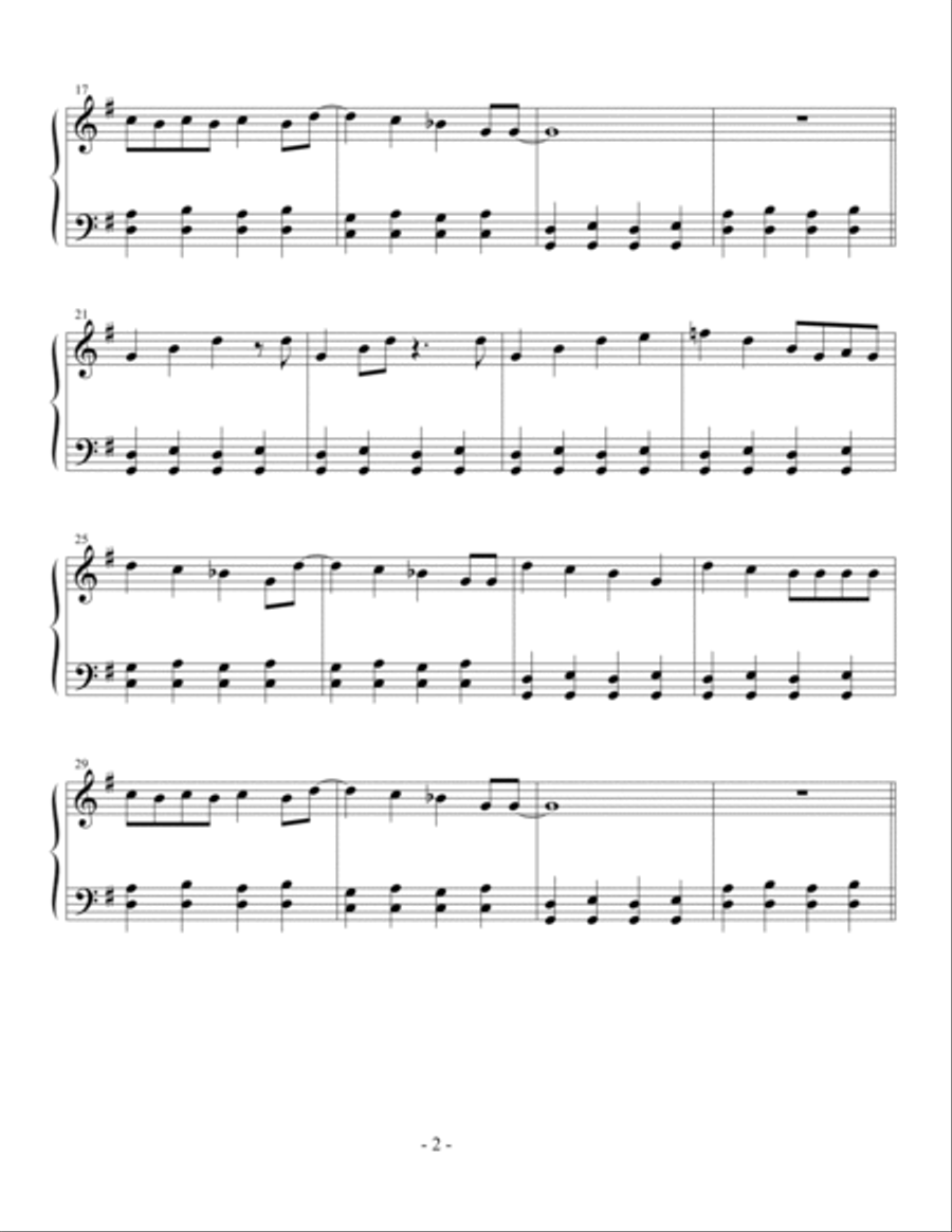 Rock Around The Clock Easy Piano scores gallery preview page 2