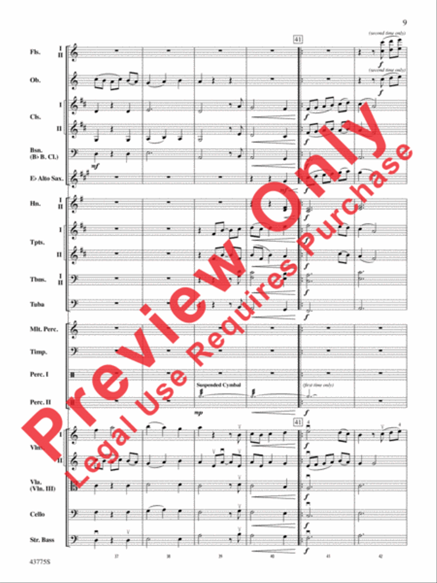 Ancient Echoes of Time Full Orchestra scores gallery preview page 10