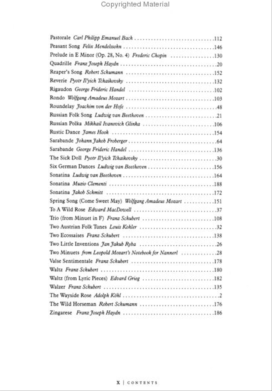 100 Piano Classics to Grow On Piano Method scores gallery preview page 4