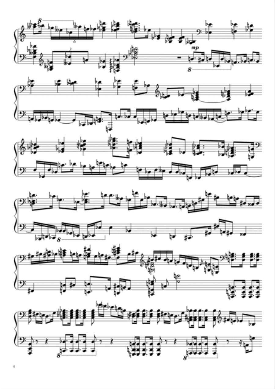 Sonate №2 (part II) Piano Solo scores gallery preview page 4