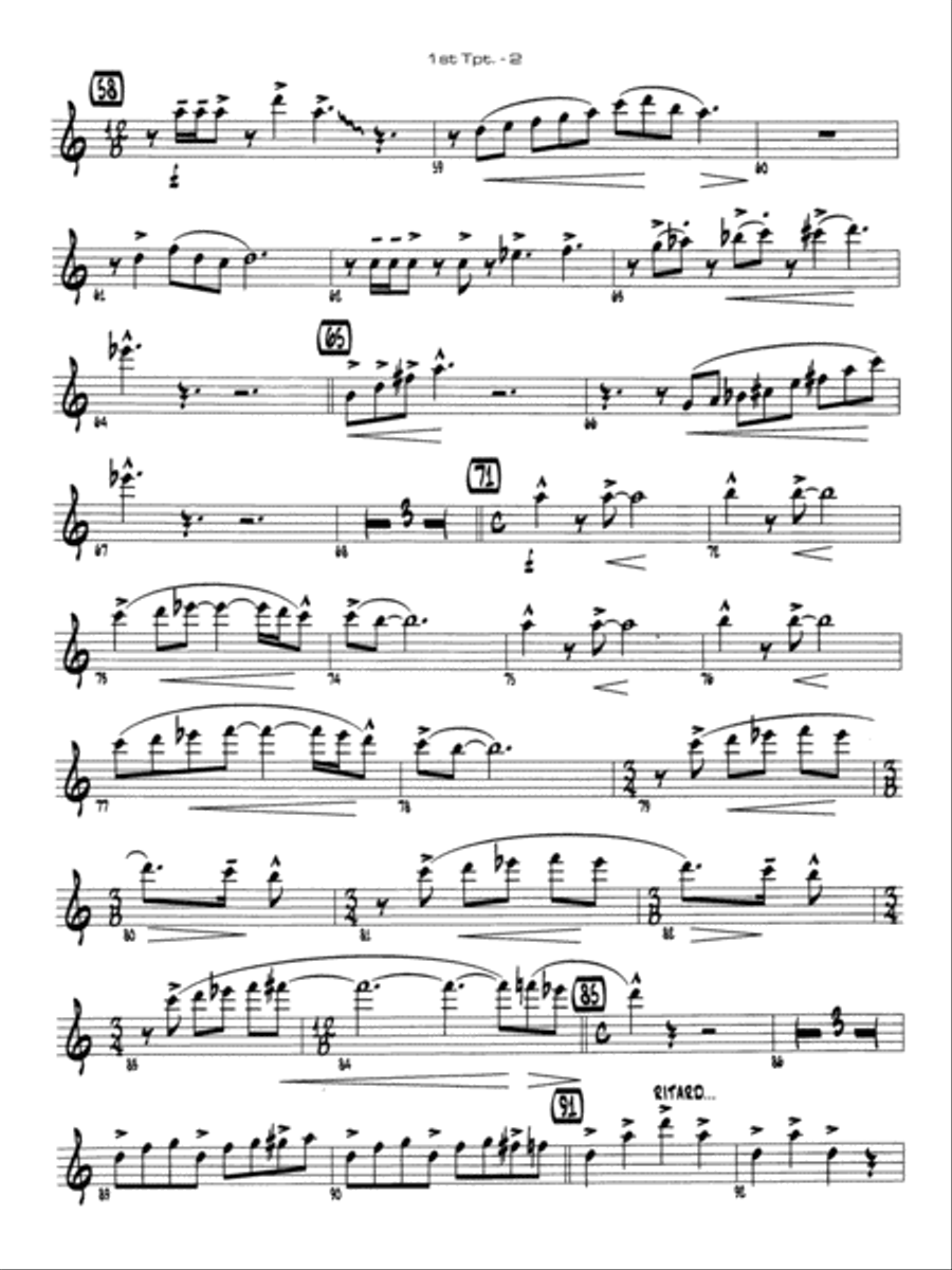 Channel One Suite: 1st B-flat Trumpet Jazz Ensemble scores gallery preview page 2
