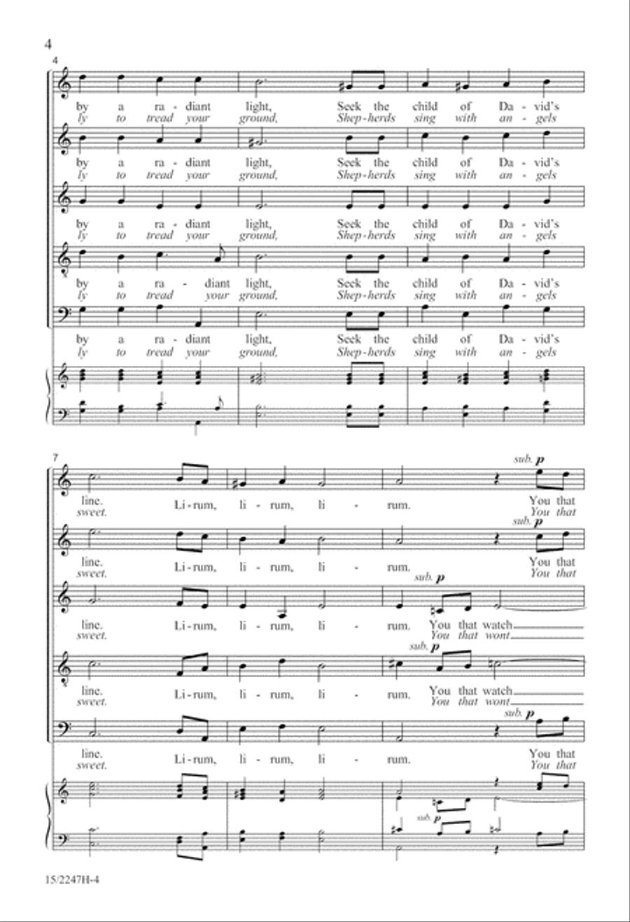 Lirum Lirum Lirum Lirum SSATB scores gallery preview page 5