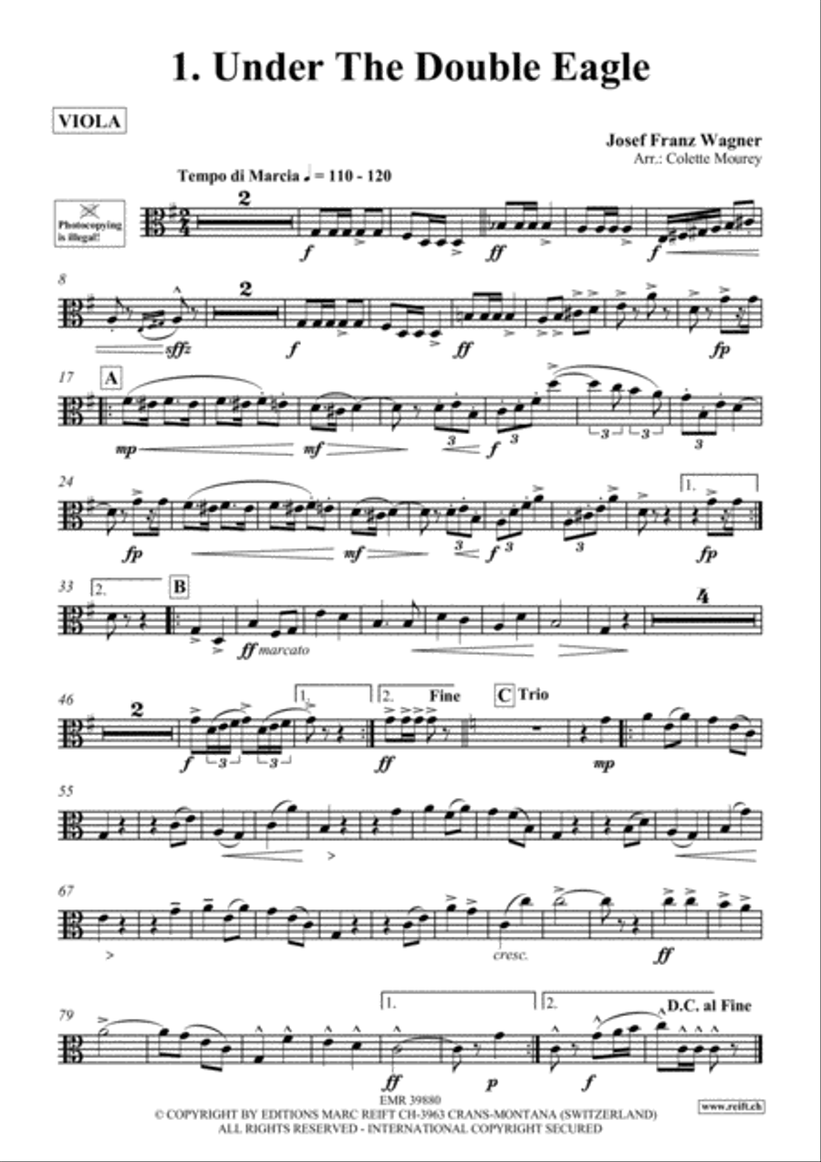 10 Greatest Famous Marches Viola scores gallery preview page 2