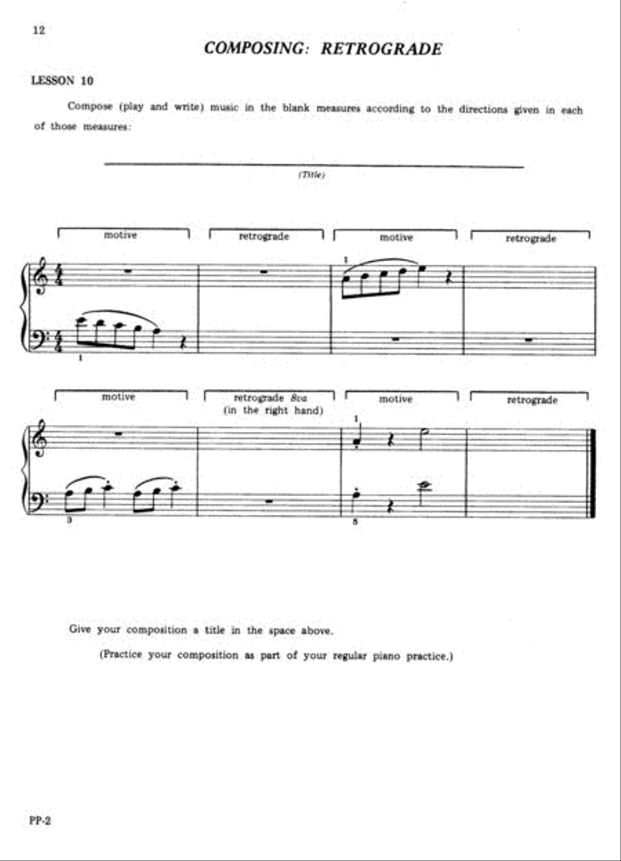 Learn To Compose And Notate Music - Beginning Level Piano scores gallery preview page 3