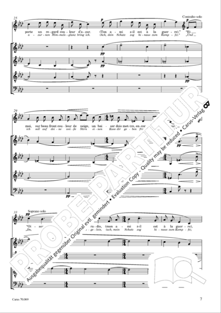 Ravel: Trois chansons Choir scores gallery preview page 8