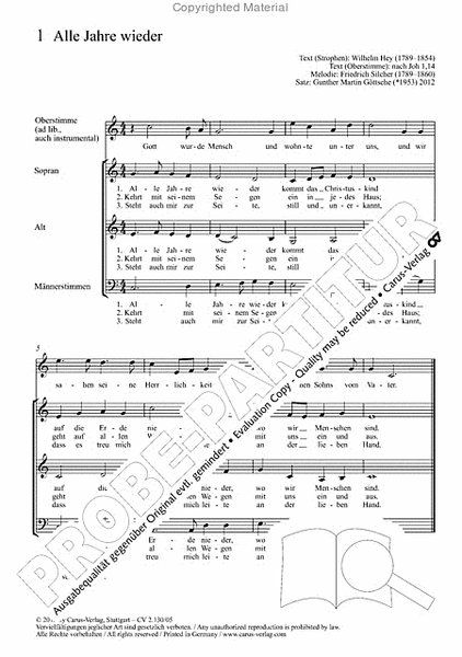 Advents- und Weihnachtslieder: Chorbuch 3stimmig. editionchor