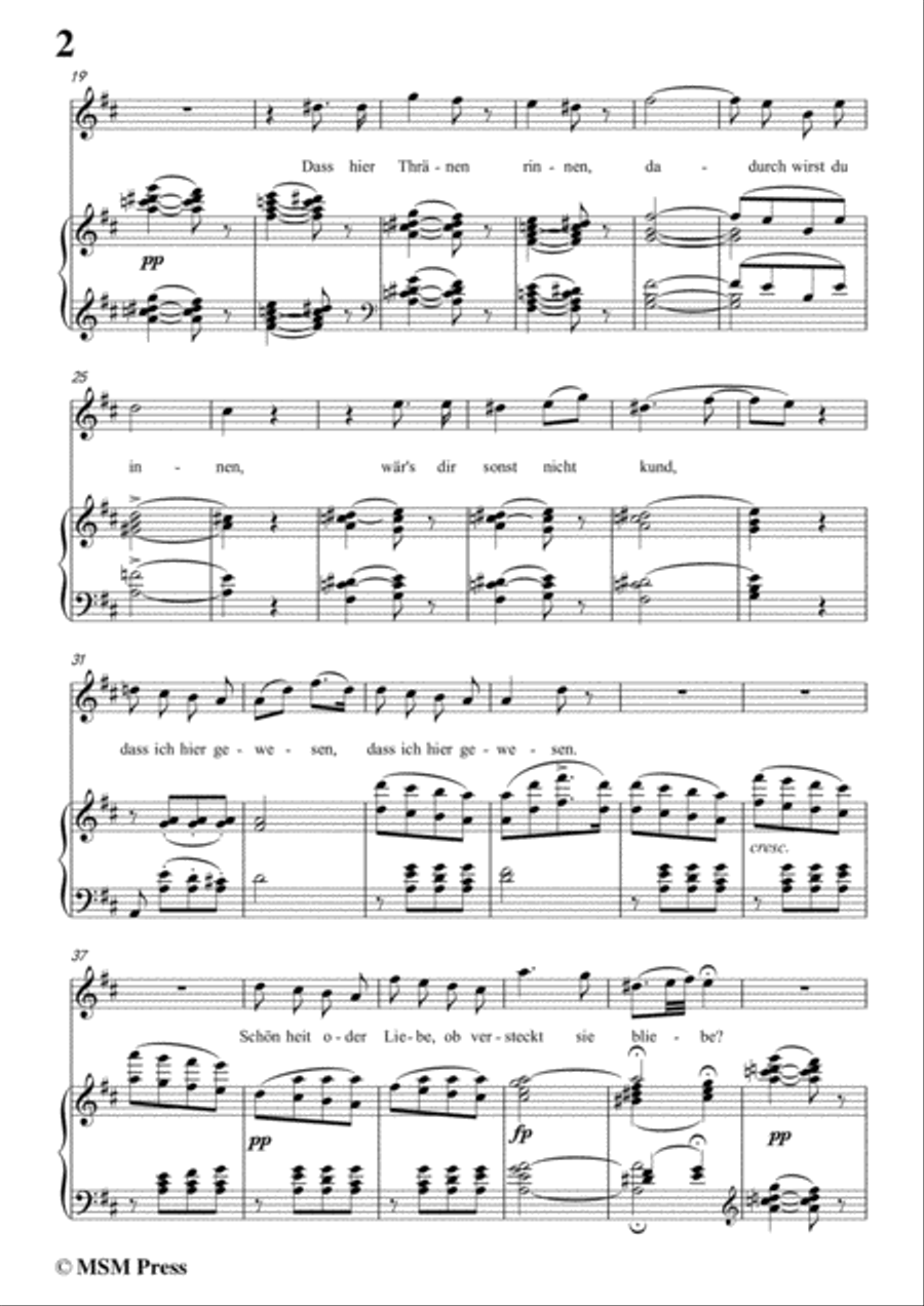 Schubert-Dass sei hier gewesen,in D Major,Op.59,No.2,for Voice and Piano Voice Solo scores gallery preview page 4