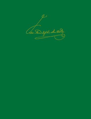 Book cover for Leipzig Edition of the Works of Felix Mendelssohn Bartholdy