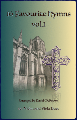 Book cover for 16 Favourite Hymns Vol.1 for Violin and Viola Duet