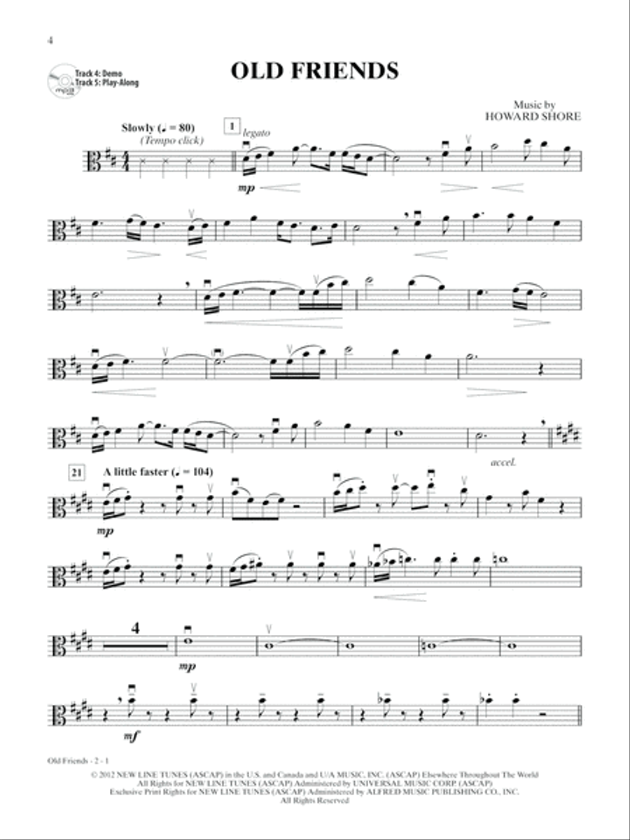 The Hobbit -- An Unexpected Journey Instrumental Solos for Strings String Orchestra scores gallery preview page 3