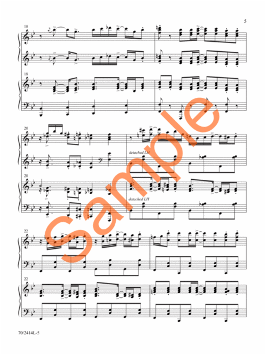Camp Meeting Jubilee Piano Duet scores gallery preview page 6