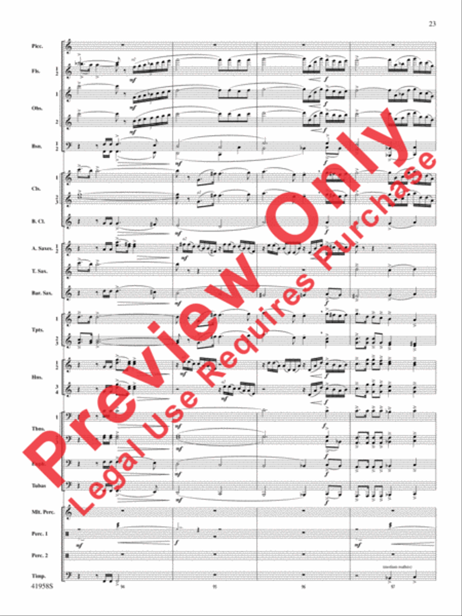 God's Country Concert Band scores gallery preview page 43