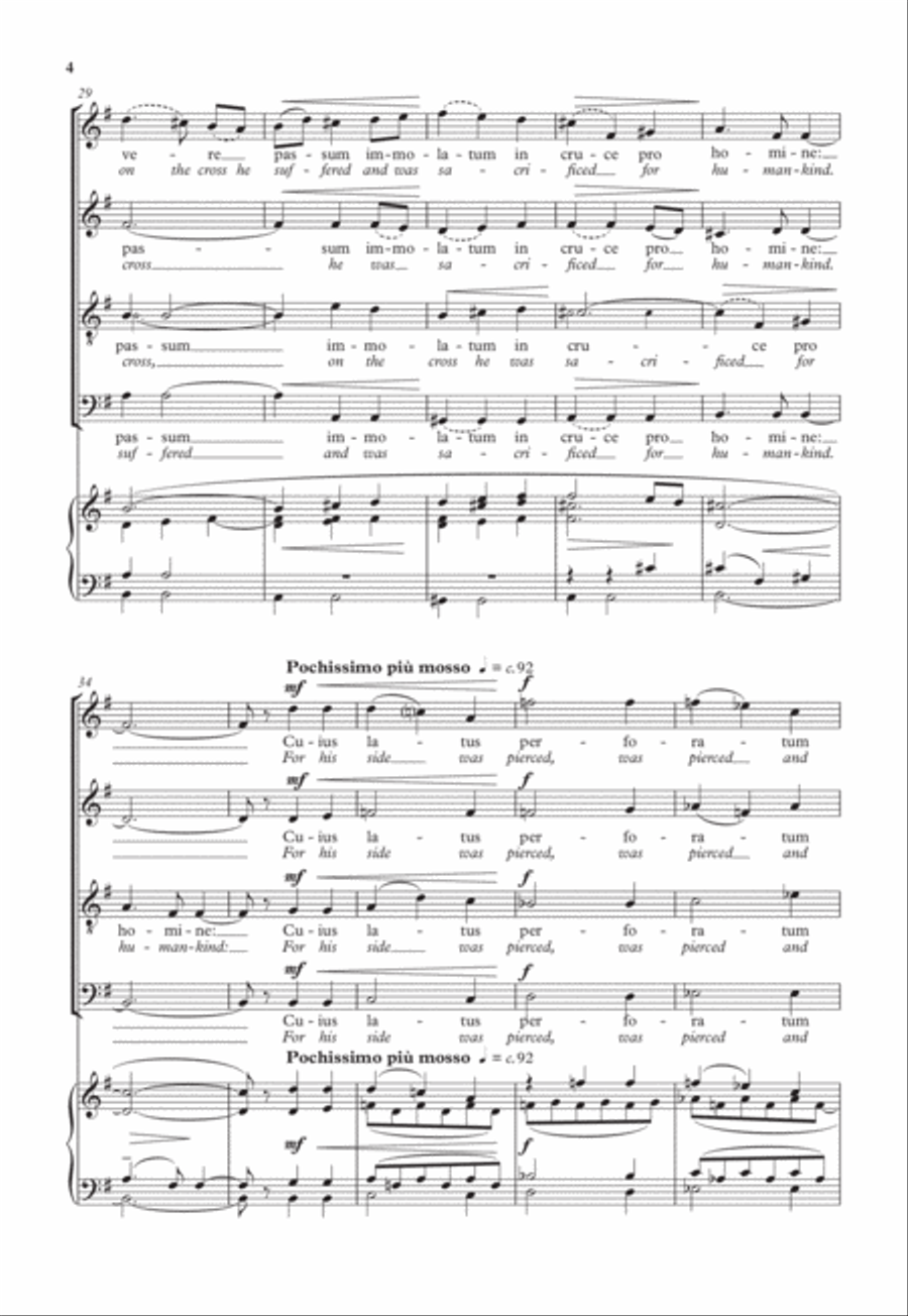 Ave verum corpus 4-Part scores gallery preview page 4