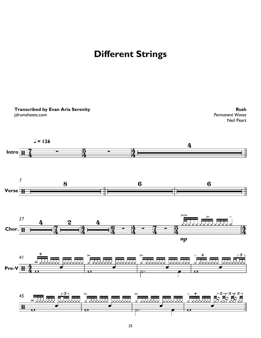 Different Strings Score scores gallery preview page 1