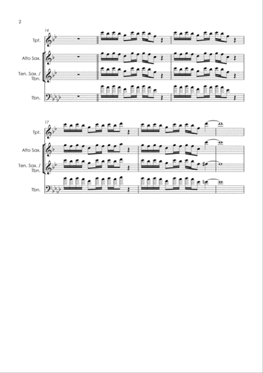 Pick Up The Pieces Tenor Saxophone scores gallery preview page 4
