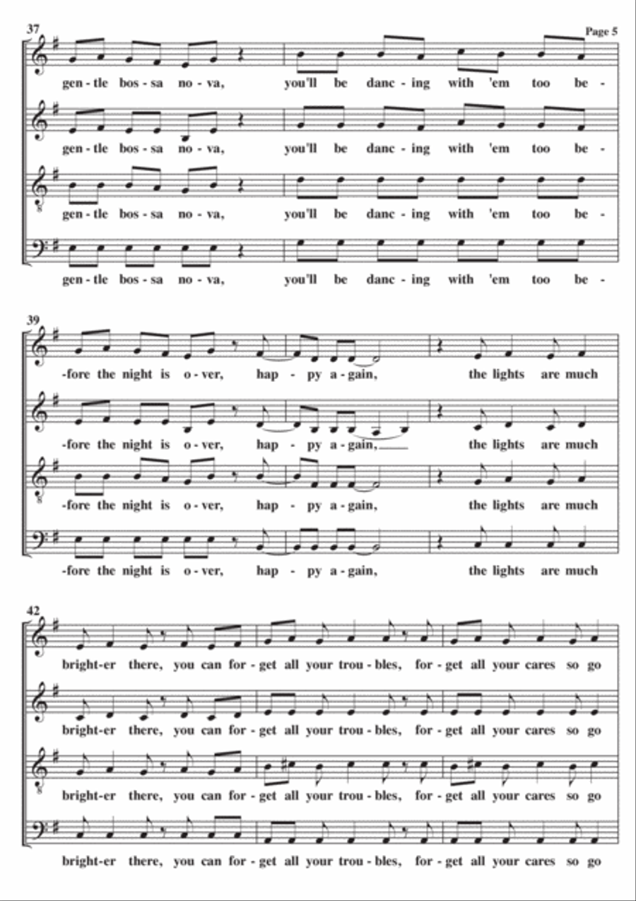 Downtown 4-Part scores gallery preview page 5