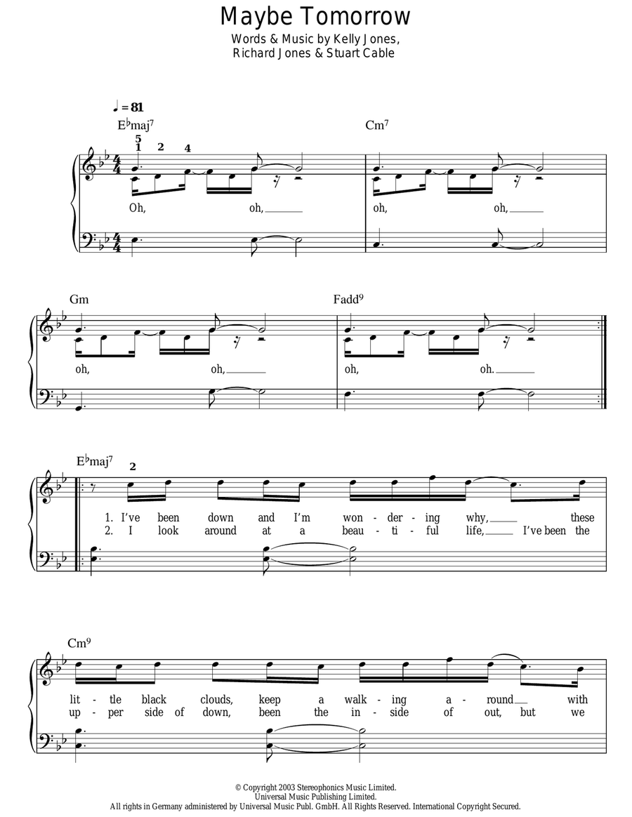 Maybe Tomorrow Voice scores gallery preview page 1