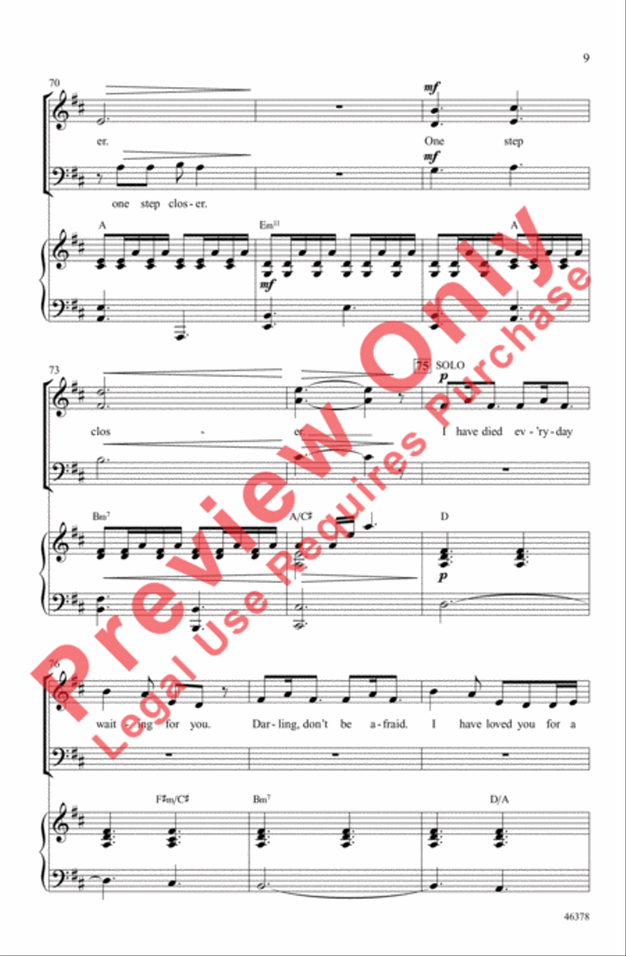 A Thousand Years 3-Part scores gallery preview page 9