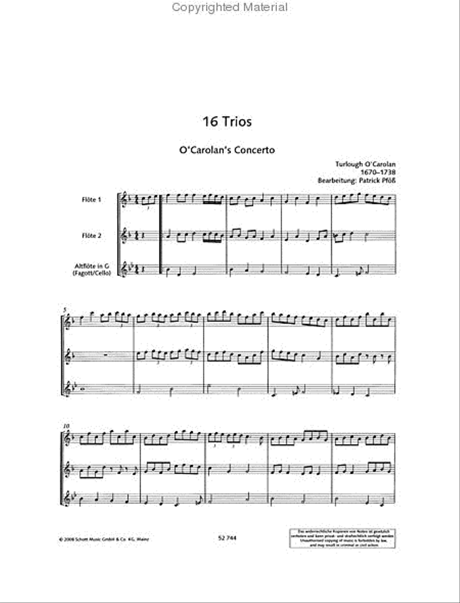 16 Trios 16 Trios Flute Duet scores gallery preview page 2