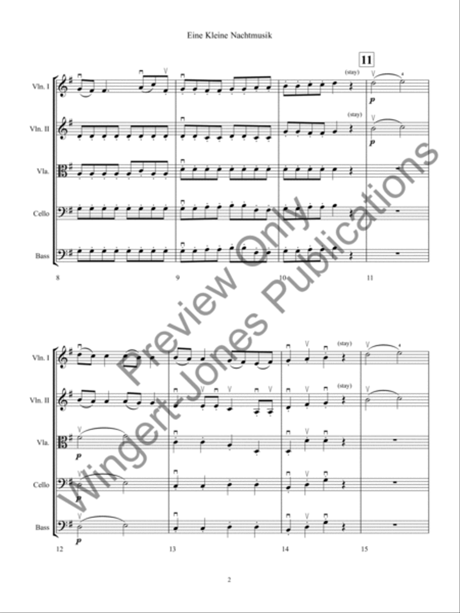 Eine Kleine Nachtsmusik String Orchestra scores gallery preview page 5