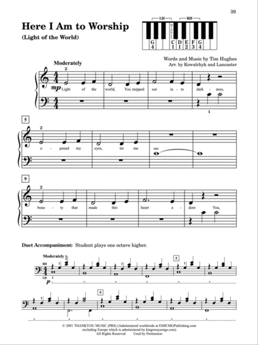 First Book of Pop First Book of Pop Easy Piano scores gallery preview page 5