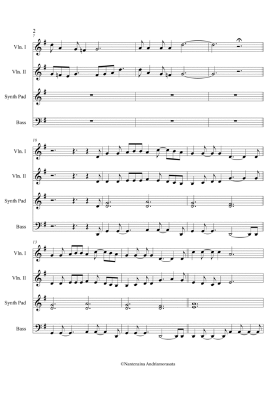MAZAVA ATSINANANA Concert Band scores gallery preview page 3